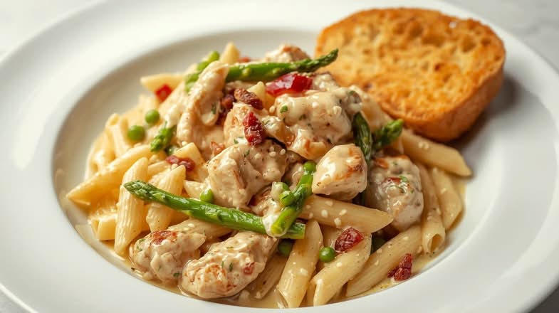 Chicken Penne Alfredo