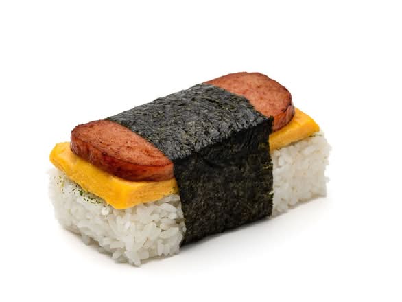 Spam and egg musubi