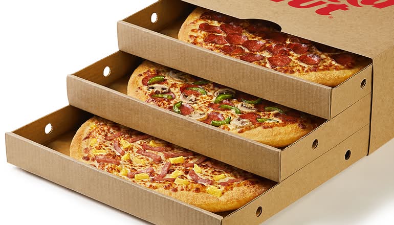 Triple Pizza Box Large  Recipes