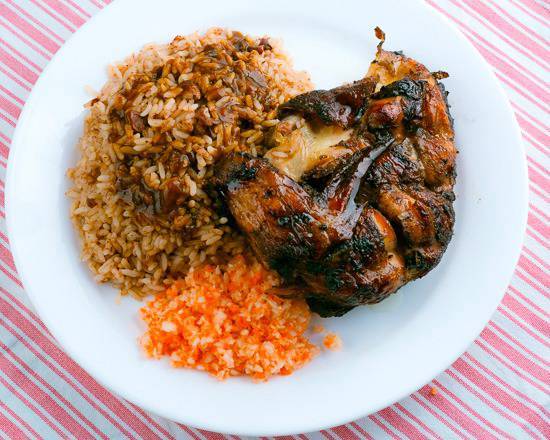 Jerk Chicken Leg Quarter Dinner