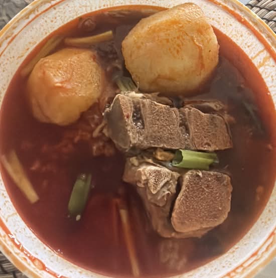 Spicy Pork Bone hot pot( 매운 돼지감자전골)