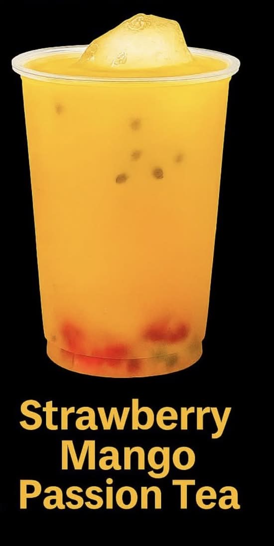 Strawberry passionfruit mango green tea