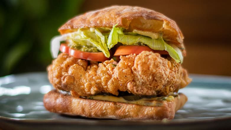 Breaded Chicken Burger