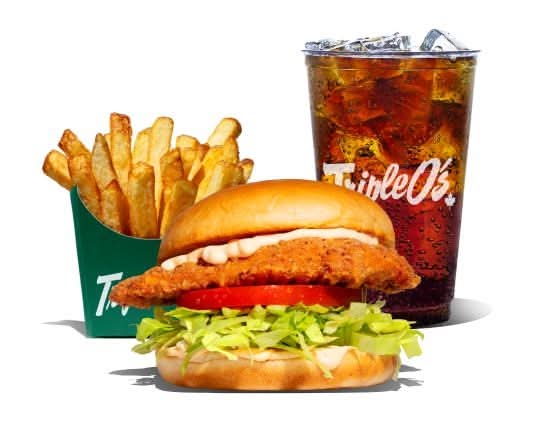 Spicy Ultimate Crunch Burger Combo