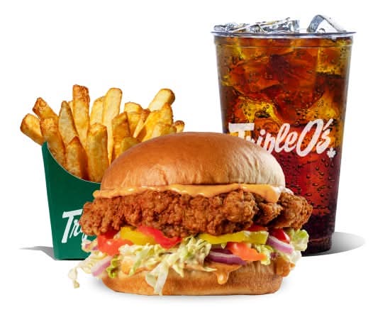Southwest Crispy Chicken Burger Combo