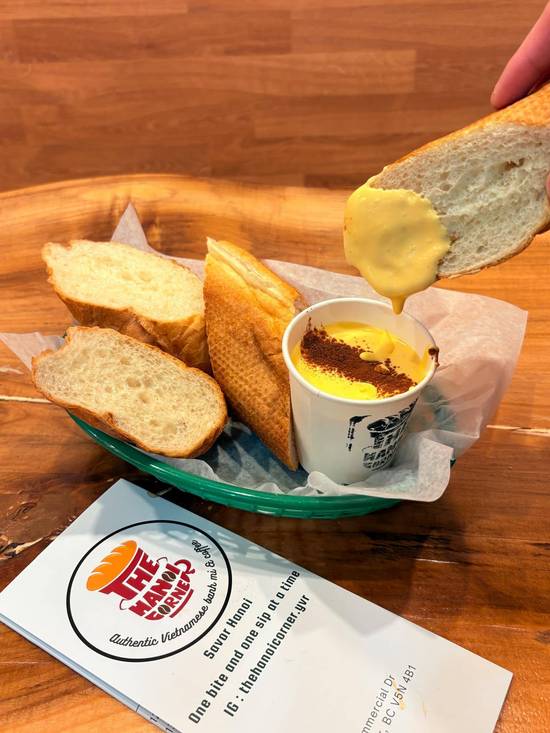Vietnamese Baguette with EGG custard DIP