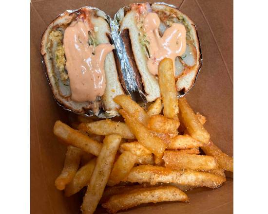 Aloo Tikki Burger (with fries)