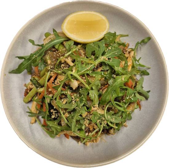 Japchae (Vegan) Sweet potato starch noodles stir fried with vegetables