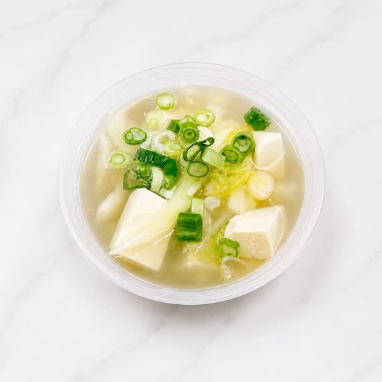 Tofu with Vegetable Soup