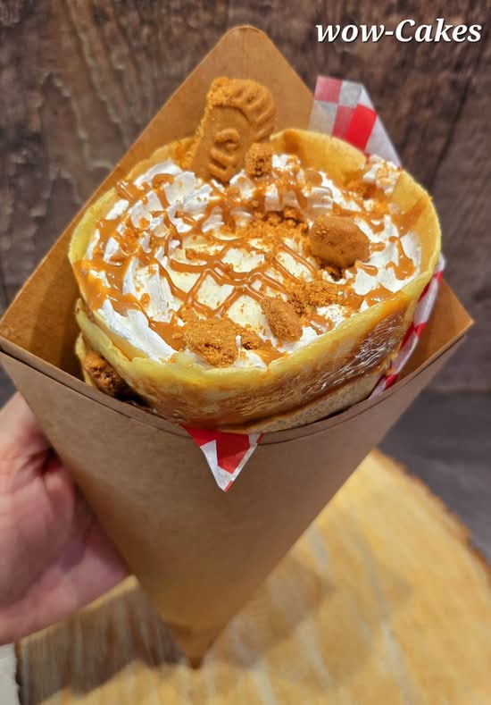 Crêpe Biscoff Avec Crème Glacée À La Vanille (Pick Up Only)