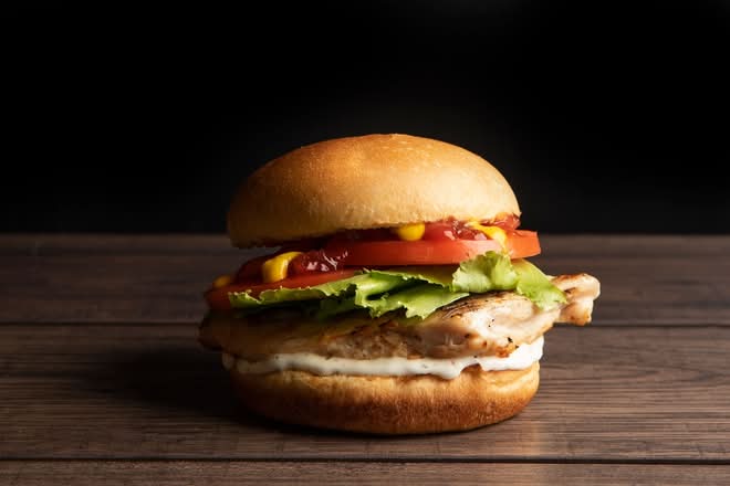 Grilled Chicken Burger & Side