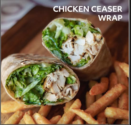 Chicken Caesar Wrap + drink