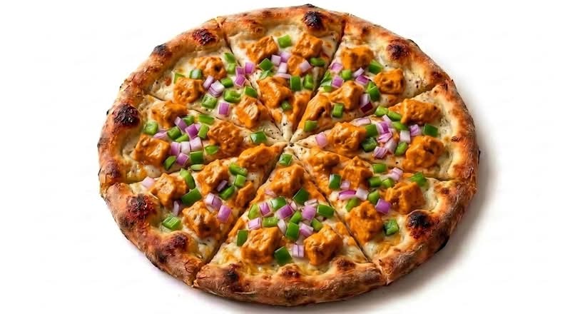 Butter Chicken Pizza