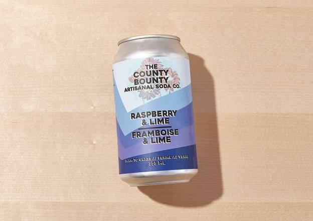 Raspberry & Lime Soda County Bounty 355ml