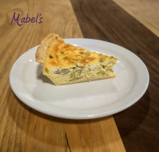 Mushroom, Leek & Goat Cheese  Quiche -  SLICE