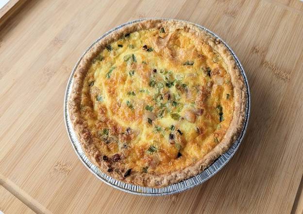 Bacon & Cheddar Deep Dish Quiche, 9"