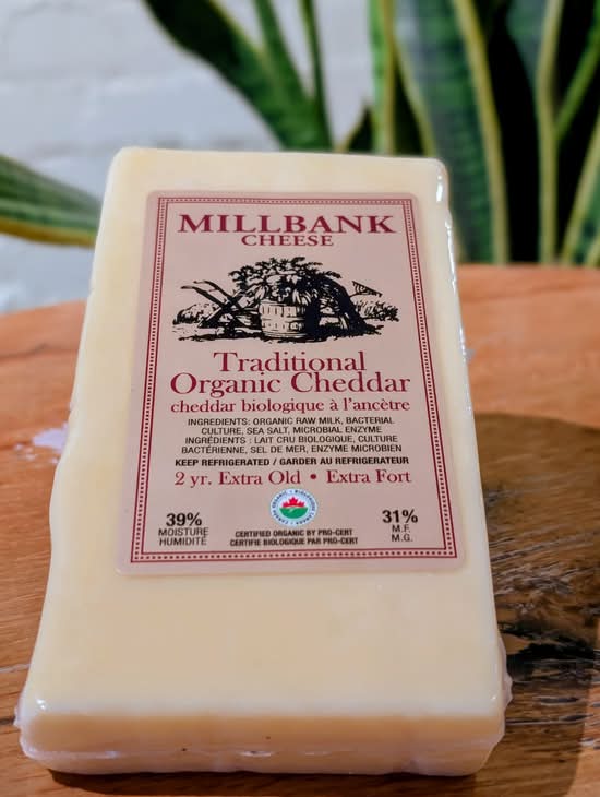 2-Year Aged White Cheddar – Millbank Cheese (~250g)