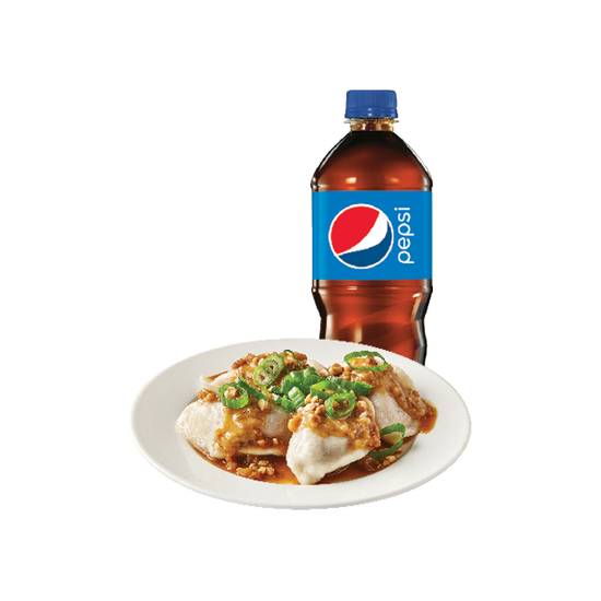 Combo Raviolis au poulet (vapeur) & boisson en bouteille