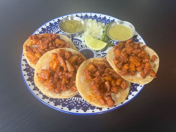 4 Tacos Al Pastor (Marinated Pork)