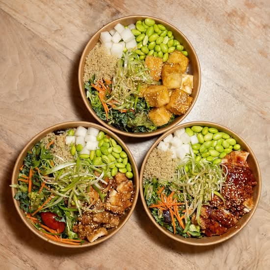 Garlic Soy Tofu K-Bowl [v]