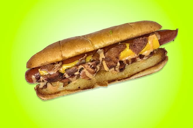 Footlong Bacon Cheese Dog