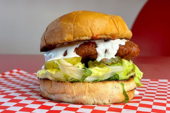 Spicy Chicken Club Burger