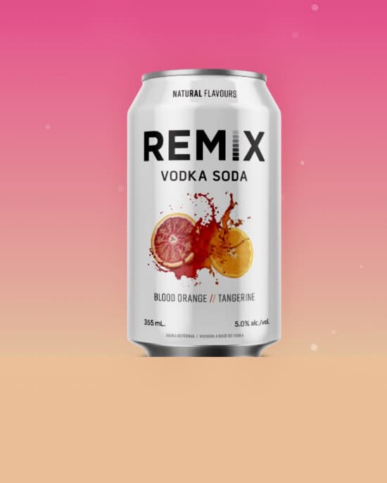 Remix Blood Orange Tangerine Vodka Soda (355 mL)