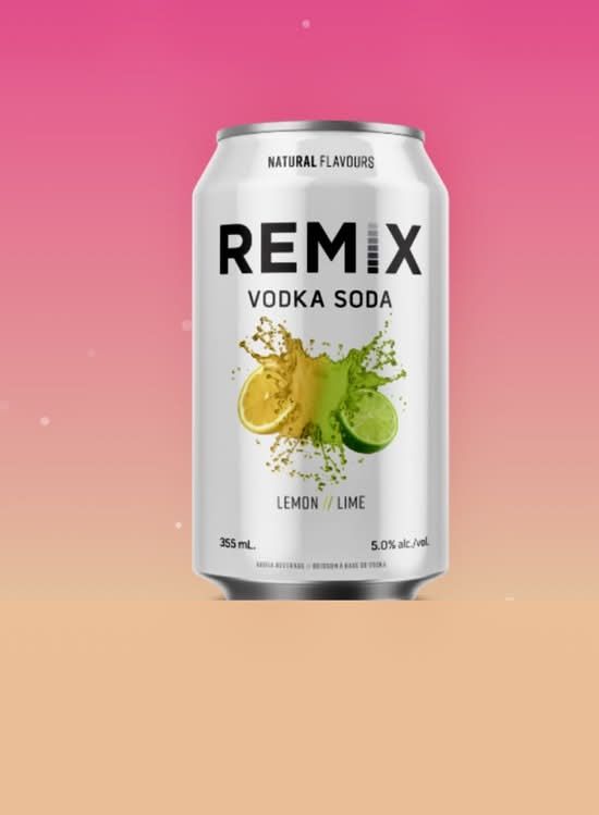 Remix Lemon Lime Vodka Soda (355 mL)