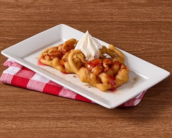 Strawberry Funnel Cakes for Two