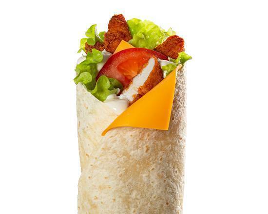 Wrap au poulet croustillant et cheddar seul