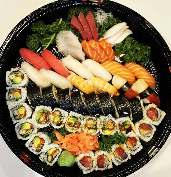A  sushi+sashimi+rolls 50 PCS