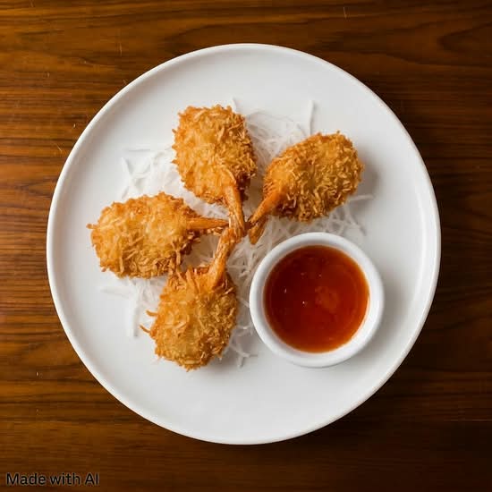 Golden Fried Coconut Shrimp