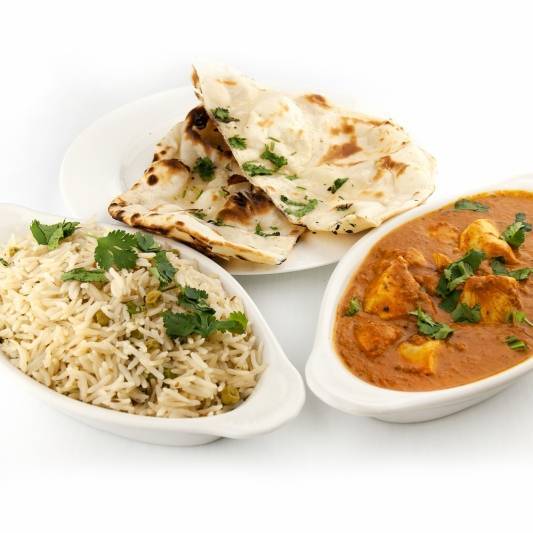 Any Kind of Non Veg Curry with Rice, One Naan and a Pop