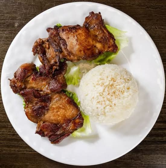 V2. Bbq Chicken Steamed Rice