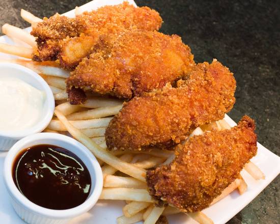 Doigts de poulet croustillants au miel // Honey Crunch Chicken Strips