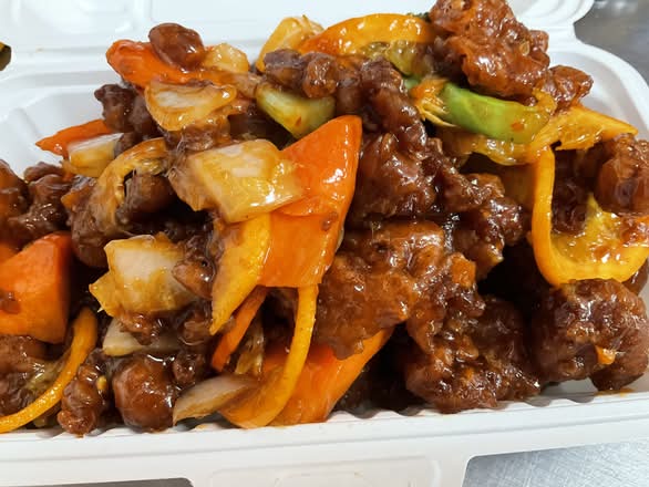 Orange Chicken or Beef