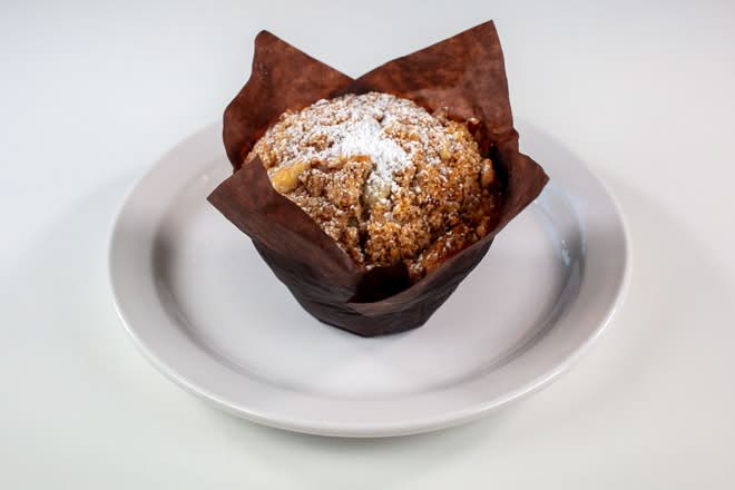 Raspberry Lemon Crumble Muffin