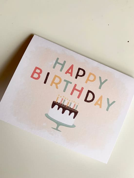 "Happy Birthday" Card