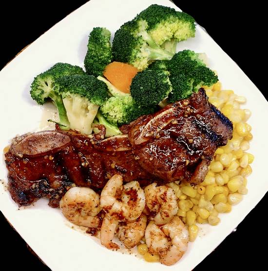 Ribs and Shrimps Combo