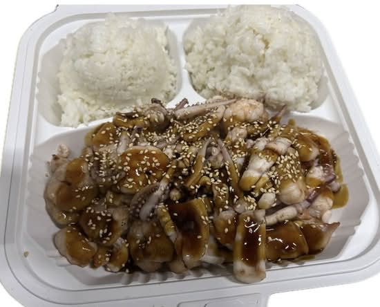 5b. BBQ Squid and Shrimps (오징어새우구이)