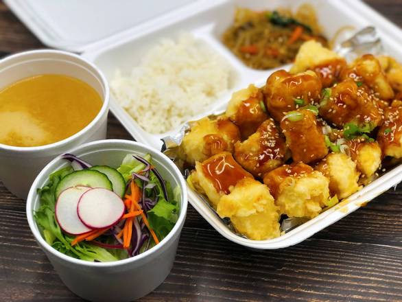 Tofu Teriyaki Bento Lunch