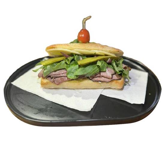 Roast Beef and Cheese Panini