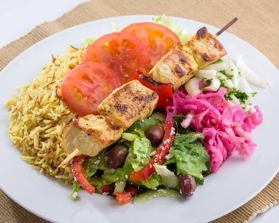 Shish Tawook Platter One Skewer