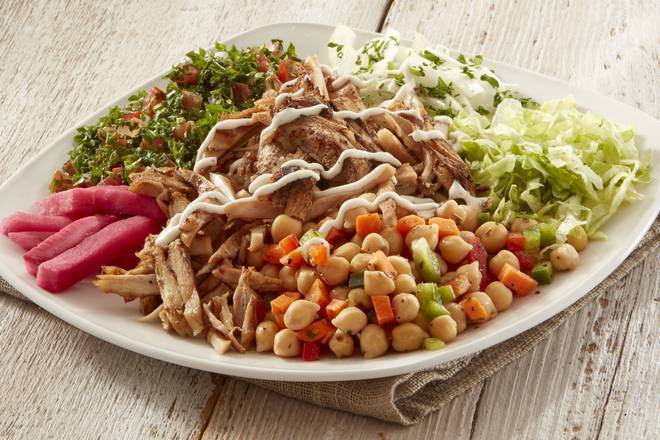 Chicken Shawarma Salad Platter