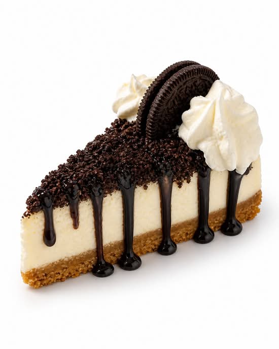Oreo Cookies Cheesecake Slice
