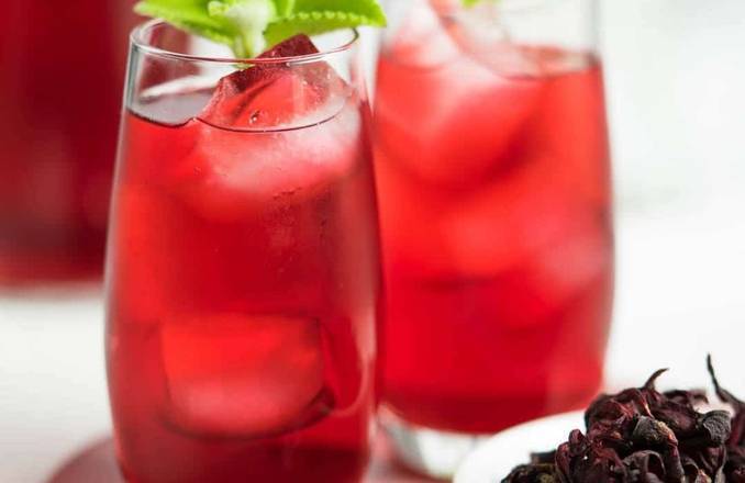 Iced Organic Elderberry Hibiscus Large (22 oz)