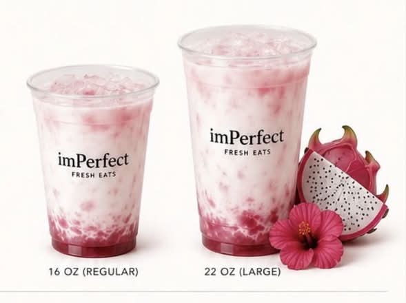Pink dragon latte