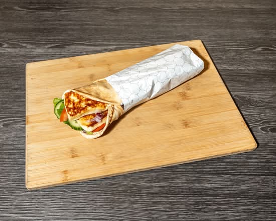 Grilled Halloumi Cheese Wrap