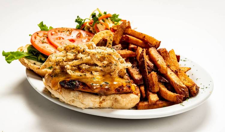 BBQ Chicken Burger Platter