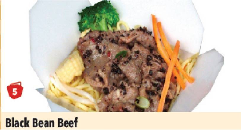 5. Black Bean Beef Noodles